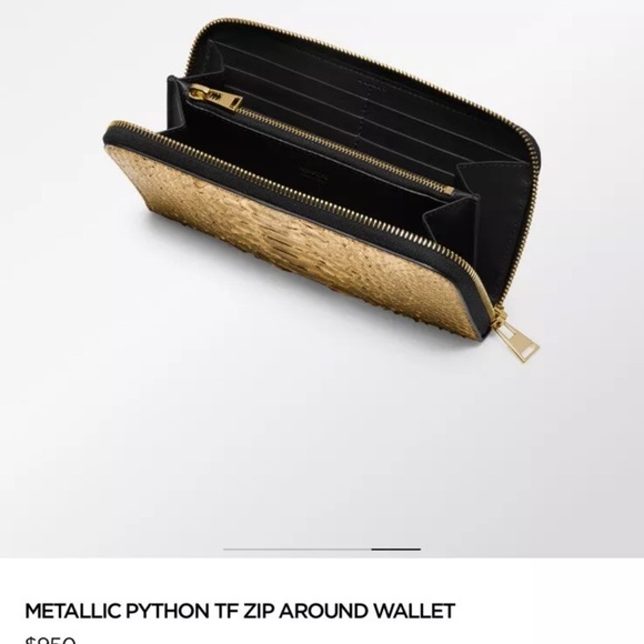 Tom Ford limited edition pre owned gold python Waller. This  comes with the box. - Picture 5 of 6